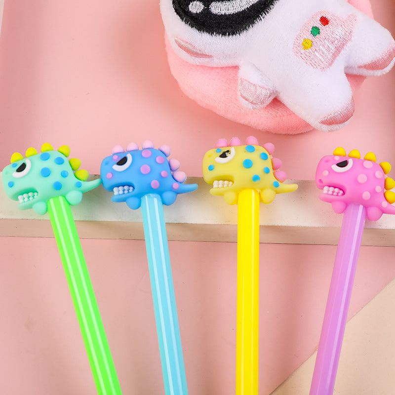 Wholesale Plastic Toothed Dinosaur Gel Pen